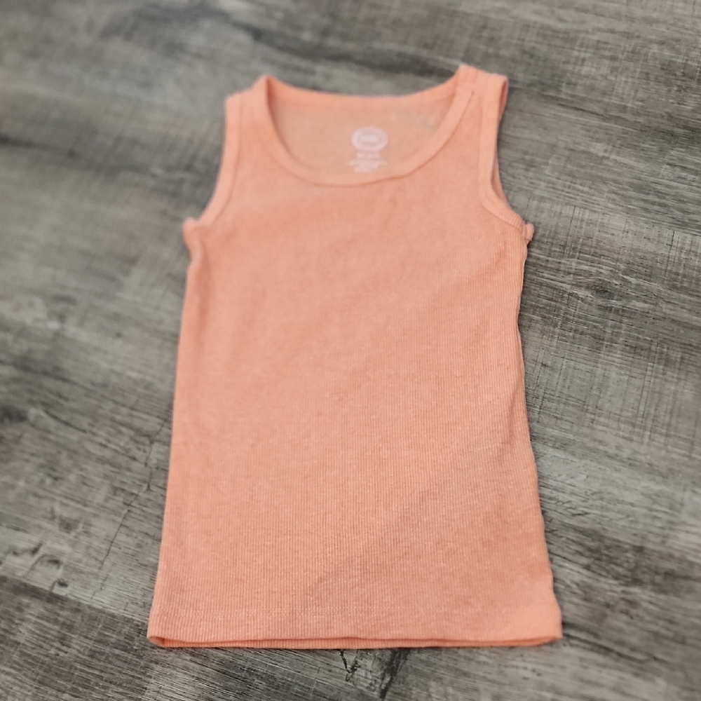 Wonder Nation Orange Ribbed Tank Top